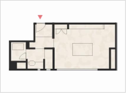 和室10畳+広縁+つぎの間の間取り図